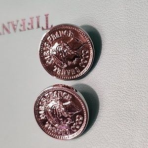 Coco Chanel Paris France Portrait Set of 2 Silver Buttons